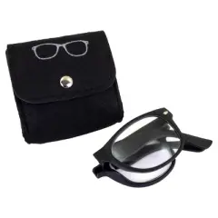 4 Pairs of Global Vision Eyewear Foldable Bifocal Reading Glasses with +1.5 Bifocal Clear, Clear, Clear, Clear Lenses