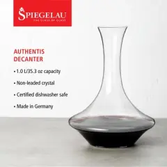 Spiegelau Authentis Decanter Set of 1, Crystal