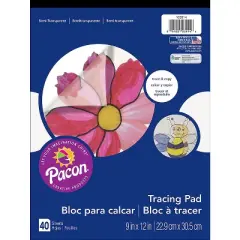 Pacon Art Street Translucent Tracing Paper Pad 12" x 9" PAC103914