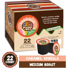 Decaf Caramel Vanilla Flavored Coffee Pods