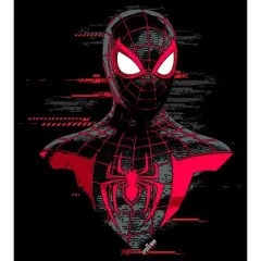 Men's Marvel Spider-Man: Miles Morales Portrait Drawing T-Shirt