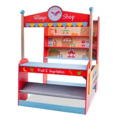 Bigjigs Toys Village Shop Wooden Role Play Toy