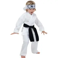 HalloweenCostumes.com Toddler Boy's Karate Kid Daniel San Halloween Costume | Toddler Karate Gi Outfit