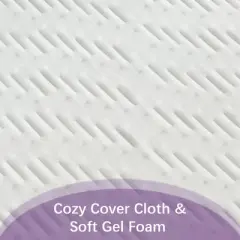 Wuleitex 8 Inch Medium Cooling Gel Memory Foam Mattress with Breathable Cover