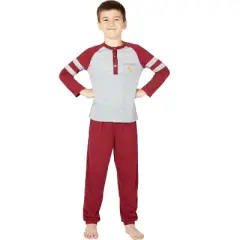 Harry Potter Boys Gryffindor House Athletic Varsity Jogger Pajama Set