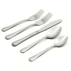 Oneida 74pc Stainless Steel Hollis Flatware Set: Silverware Set for 12, Dishwasher-Safe, Includes Serving Spoons & Forks