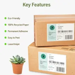Avery EcoFriendly Shipping Labels, 5.5" x 8.5", 20 Labels (48808)