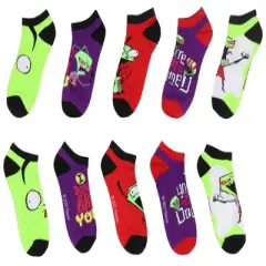 Nickelodeon Invader Zim Adult Character Face And Sayings Mix And Match Ankle Socks Multicoloured