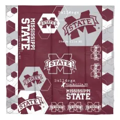NCAA Mississippi State Bulldogs Hexagon Comforter Set - Full/Queen