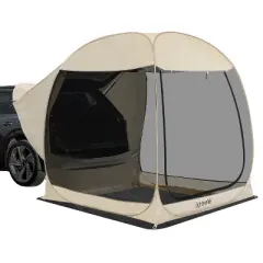 Car & SUV Camping Tent with Screen Mesh &ndash; Pop-Up All-Weather Shelter with PVC Waterproof Panels