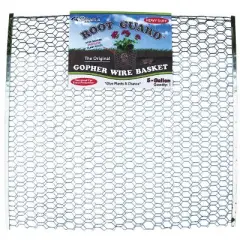 Digger's Root Guard 20 in. H X 19 in. W X 0.2 in. D Silver Coated Wire Gopher Wire Basket