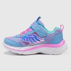 S Sport By Skechers Toddler Girls' Heidy Butterfly Print Sneakers - Periwinkle Blue