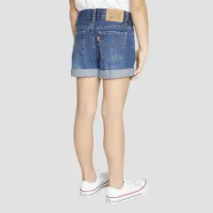 Levi's&reg; Girls' Girlfriend Jean Shorts - Evie Medium Wash