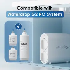 Waterdrop WD-G2-W WD-G2-B Replacement Filter 2-Year Combo, Pack of 2 WD-G2CF Filters and 1 WD-G2MRO Filter, Reduce PFAS