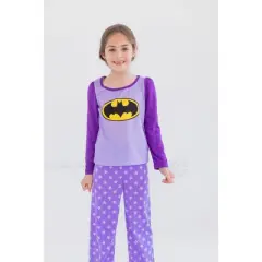 DC Comics Justice League Wonder Woman Girls Pajama Shirt and Pants Little Kid to Big Kid