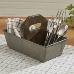 Park Designs Vintage Utility Caddy With Wood Handle