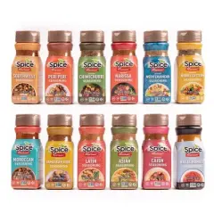 iSpice | 12 Pack of Ethnic Seasoning | Global Relations | Mixed Spice & Seasoning Gift Set | Halal | Kosher
