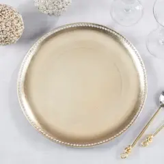 Saro Lifestyle Studded Design Charger Plate (set of 4)