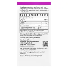 Bluebonnet Nutrition Omega-3 Salmon Fish Oil, 1,000 mg, 180 Softgels