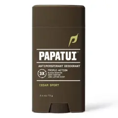 Papatui Men's 48-Hour Protection Sweat & Odor Control Solid Antiperspirant Deodorant - Cedar Sport - 2.6oz