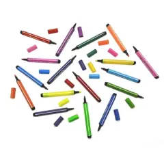 The Pencil Grip&trade; Triangular Magic Stix Markers, 48 Pack, Includes Global Skin Tones