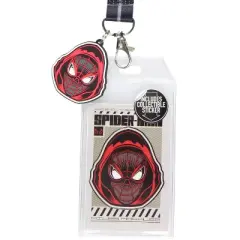 Marvel Spider-Man Miles Morales ID Lanyard Badge Holder With Rubber Charm
