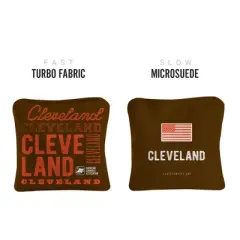 Gameday Cleveland Football Synergy Pro Brown Cornhole Bags (Set of 4)