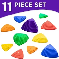 Sunny & Fun Balance Stepping Stones Obstacle Course for Kids - 11 pcs.