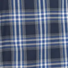 Falcon Bay Men's After Dark Cotton Rich Navy Blue Plaid Sport Shirt