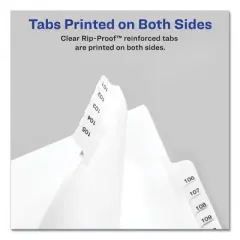 Avery Preprinted Legal Exhibit Side Tab Index Dividers, Allstate Style, 25-Tab, 1 to 25, 11 x 8.5, White, 1 Set, (1701)