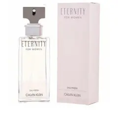 Eternity Eau Fresh By Calvin Klein Women Bergamot, Pear, Rose, Peony, Jasmine, Musk Eau De Parfum Spray 3.4 Oz
