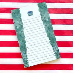 Blueberry Patch 5" x 8" Lined Notepad by Ramus & Co (50 Heavyweight Tear-Off Sheets)