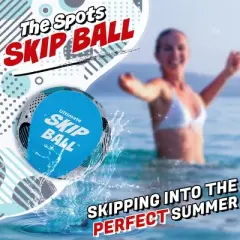 Activ Life 2 pack Water Skip Balls, Summer Gifts for Kids and Family Beach Games, Ages 7-14 Year Old - Blue Spots