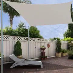 Outsunny 20' x 16' Rectangle Patio Sun Sail Shade Canopy Cloth