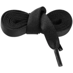 INSPIRE CHIC Flat Wide Rainbow Gradient Colorful Shoelaces for Sneakers 2 Pairs Black 80cm/31.50"