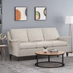 Dupont Contemporary 3 Seater Fabric Sofa - Christopher Knight Home