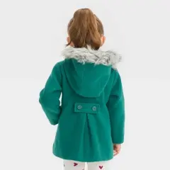 Toddler Girls' Hooded Wool Coat - Cat & Jack&trade;