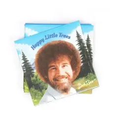 Prime Party Bob Ross Classic Beverage Party Napkins | 20 Pack