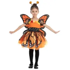 Joyfy Halloween Costume Girls' Butterfly Costume for Halloween Dress Up Party - Girl Sweet Butterfly Costume