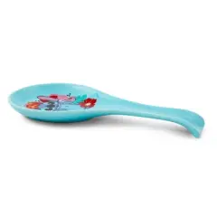 Silver Buffalo Disney Lilo & Stitch Hibiscus Flowers Ceramic Spoon Rest Holder