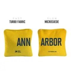 Gameday Ann Arbor Synergy Pro Yellow Cornhole Bags (Set of 4)