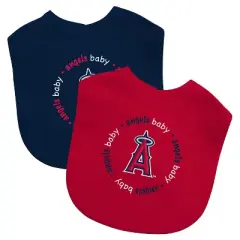 Baby Fanatic Officially Licensed Unisex Baby Bibs 2 Pack - MLB Los Angeles Angels