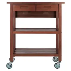 Jonathan Kitchen Cart Walnut - Winsome