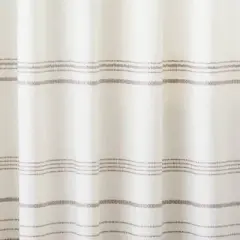 Engineered Hem Stripes Curtain Panel Cream/Gray - Hearth & Hand&trade; with Magnolia