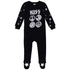 KISS Baby Sleep N' Play Coverall Bodysuit Shorts and Bib 4 Piece Outfit Set Newborn to Infant