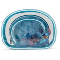 Lilo and Stitch 3 PC Cosmetic Case Set - Clear Blue