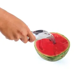 Kitchen + Home Watermelon Slicer Corer and Server - Stainless Steel
