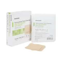 McKesson Adhesive Silicone Foam Dressing With Border Sterile