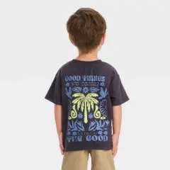 Grayson Mini Toddler Boys' Good Things Are Coming Graphic T-Shirt - Black