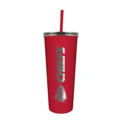 NFL Kansas City Chiefs 24oz Skinny Tumbler with Straw